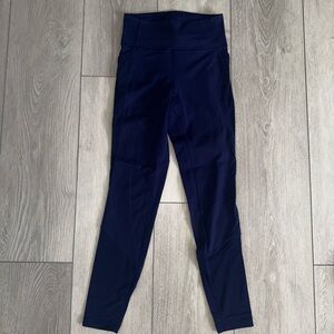 Lululemon Navy Blue High-Waisted Leggings
